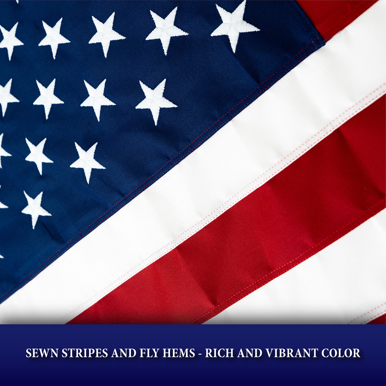 U.S. Flag - 3' x 5' Embroidered Polyester