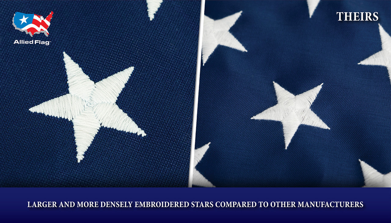 U.S. Flag - 3' x 5' Embroidered Polyester
