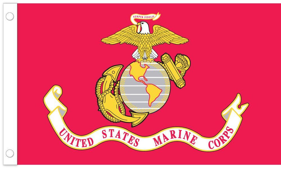 Marine Corps Flag - 3' x 5' Nylon - Made in the USA