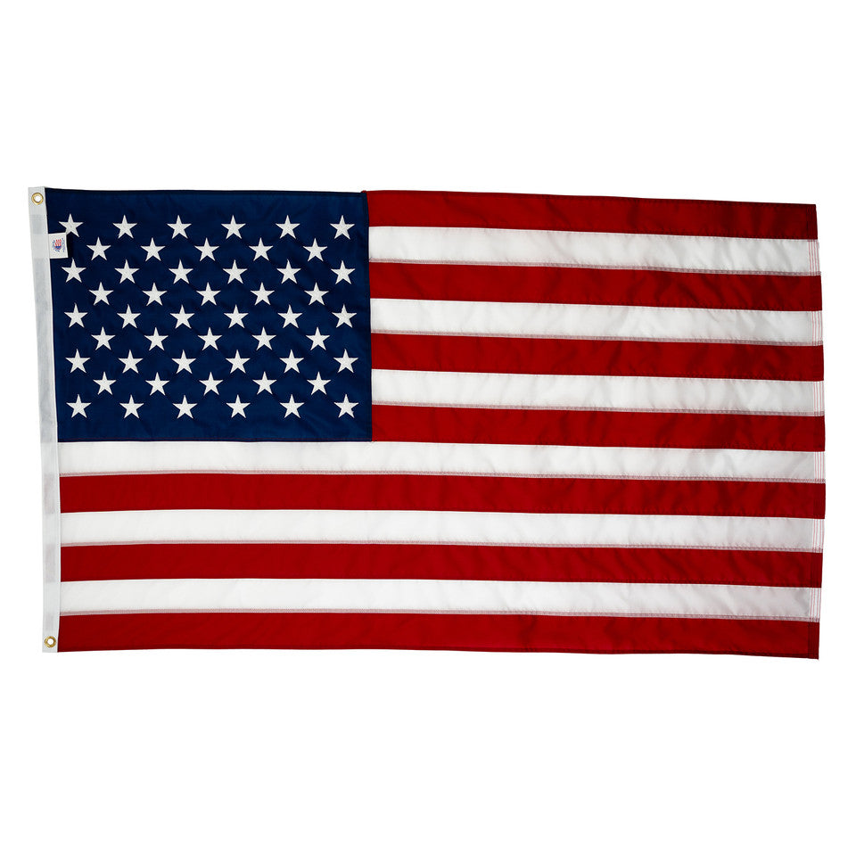 U.S. Flag - 5' x 8' Embroidered Nylon - Made in the USA